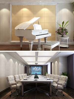 鹽城木塑吸音板用在美術館吸音降噪